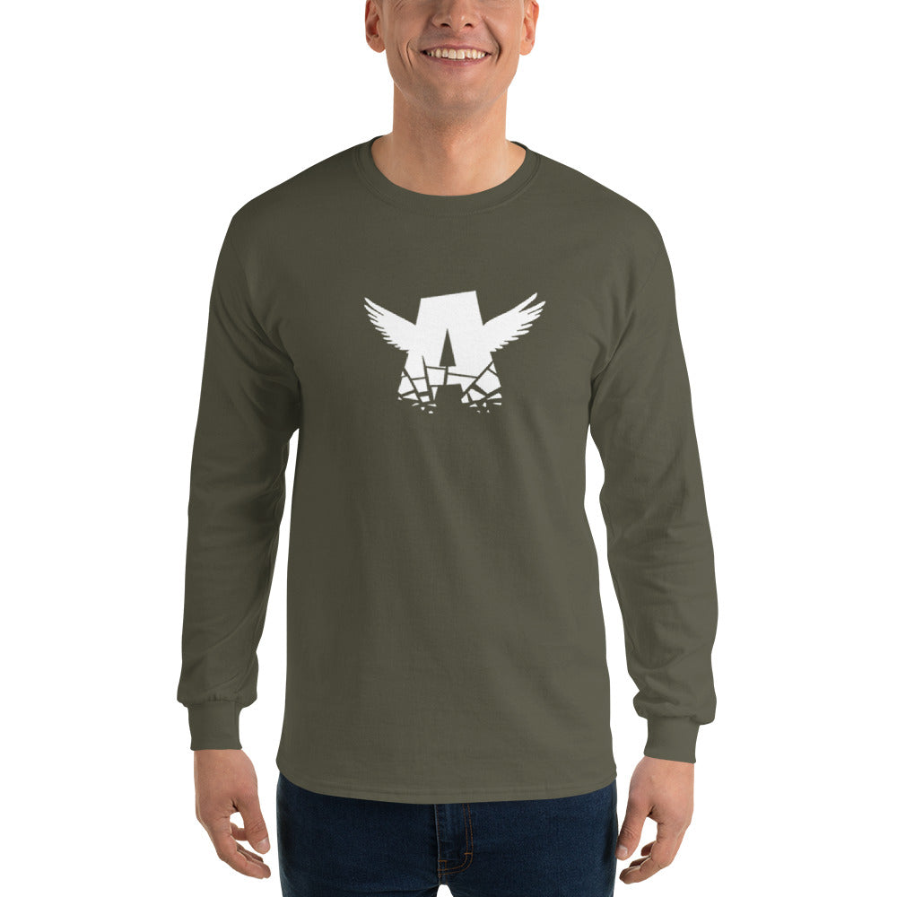 Men’s Long Sleeve Shirt | WHITE LOGO
