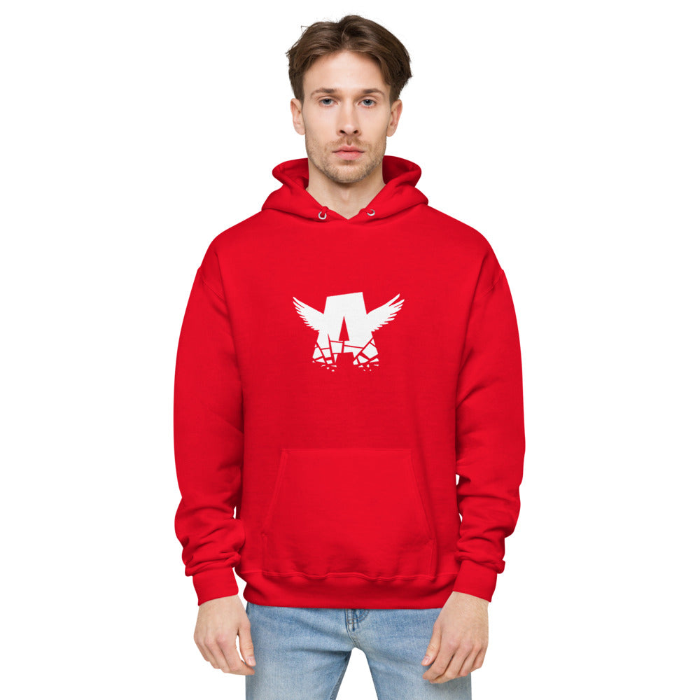 Unisex fleece hoodie | WHITE LOGO