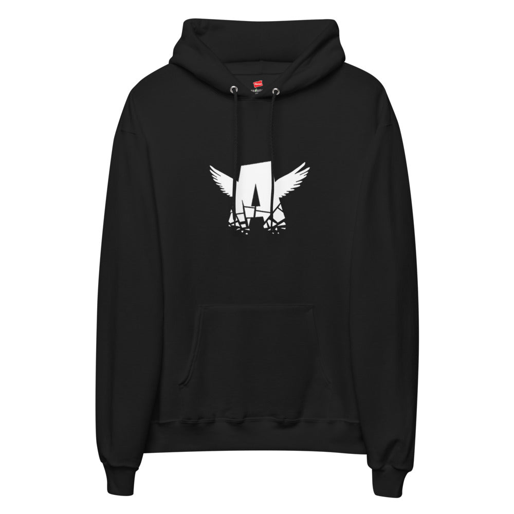 Unisex fleece hoodie | WHITE LOGO