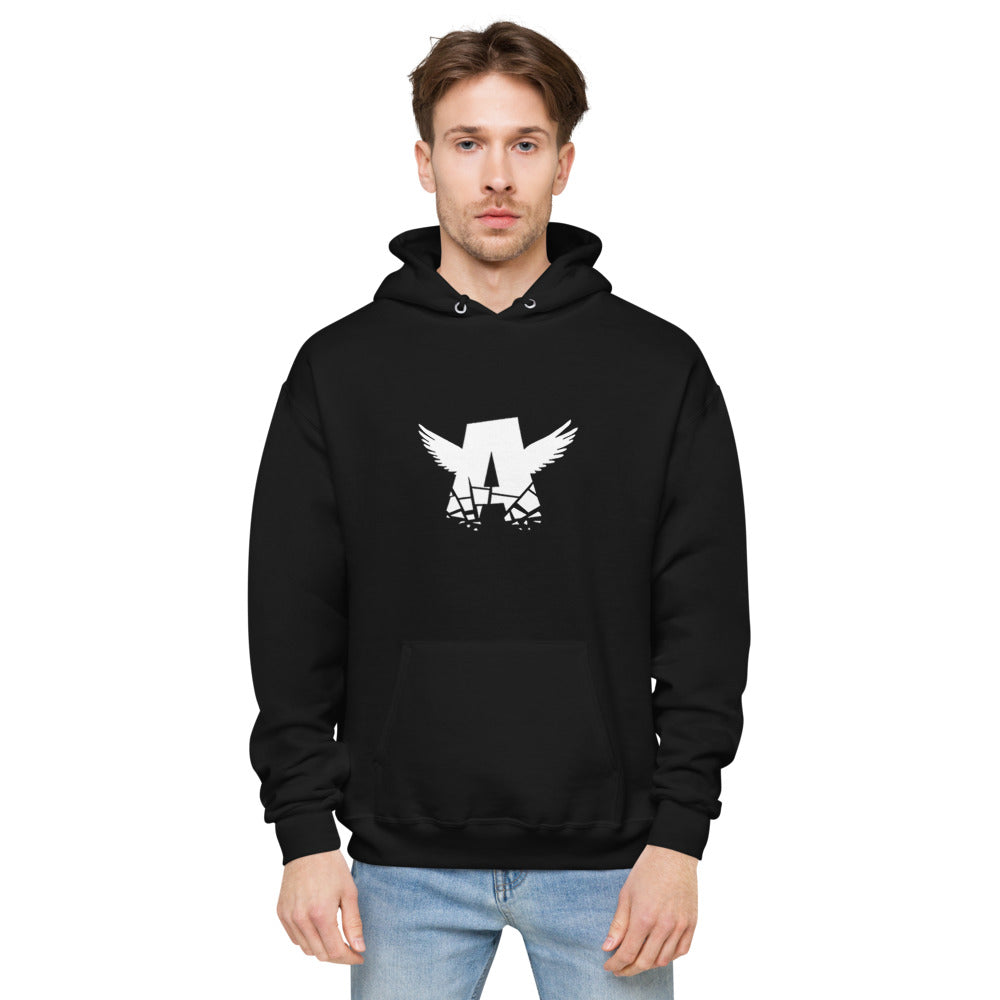 Unisex fleece hoodie | WHITE LOGO